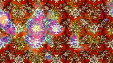 Taslak dekoratif arka plan, çiçek mandala. Çiçek. Raster illüstrasyonu. Kahverengi renklerde.