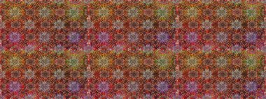 Raster illüstrasyonunda kusursuz çiçek deseni. Renkli Bahar Temalı Kusursuz Arkaplan. Düz Çiçek Elementleri Tasarımı. Güzel kumaş deseni.