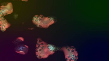 Çiçekli karalama şeklinde Raster çiçek deseni. Gri renkte yaz çiçekleri. Raster illüstrasyonu.