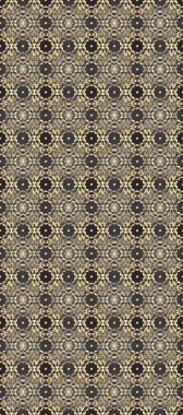 Gri, bej, kahverengi ve altın desenli. Klasik raster şablonu. Tekrarlayan ögelerle kusursuz soyut arkaplan.