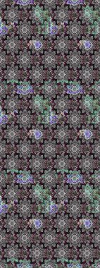 Raster. Düz Çiçek Elementleri Tasarımı. Renkli Bahar Teması çizim şablonu.