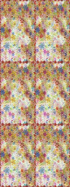 El yapımı çiçek ve bitki koleksiyonu. Robot resim stilinde nötr renkler. Raster illüstrasyonu. Şirin karalama çiçekleri olan kusursuz çiçek desenleri. Raster illüstrasyonu.