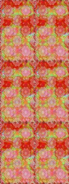 Raster illüstrasyonu. Tekstil ya da kitap kapakları, imalat, duvar kağıtları, baskı, hediye paketi ve yapıştırma kitabı için çiçeksiz arka plan. Küçük ölçekli çiçeklerdeki basit sevimli desen.