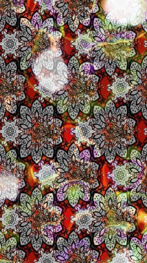 Modern gelişim, gri raster arka plan duvar kağıdı çizimi, klasik çizgi, desenli desenli çiçekler, çiçekli süsler. Çiçekli el çizimi çizimi deseni.