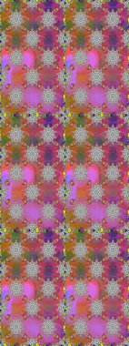 Raster illüstrasyonu. Gri renkli şirin tekstil tarzında. Renkli, pürüzsüz desen. Çiçek duvar kâğıdı. Çiçek arka planı.