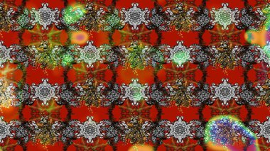 Kahverengi renklerde. Raster illüstrasyonundaki çiçek desenli çizim. Güzel kumaş deseni. Raster illüstrasyonu.