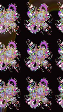 Şekil verilmiş çiçeklerle eskiz deseni. Süslü zentangle çizim dokusu, soyut çiçeklerle süslenmiş. Çiçek deseni duvar kağıdı, şablon dolguları ve web sayfası arkaplanı için kullanılabilir.