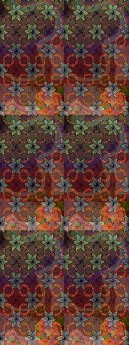 Organik elementler. Raster deseni. Botanik çizim kalıbı. Suluboya etkisi.