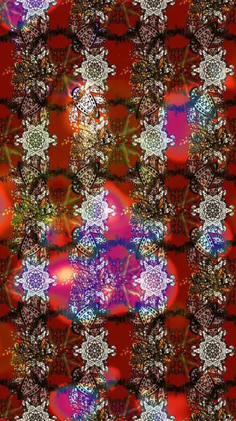 Küçük çiçekteki sevimli çiçek deseni. Robot resim. Raster illüstrasyonu.