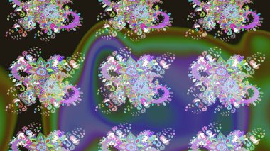 Karşılama ya da düğün geçmişi olarak kullanılabilir. Paket kağıdı için en iyisi. Yeşil lale çiçekli Raster eskiz deseni. Doğal kozmetik ürünleri, parfüm, çiçekçi dükkanı için bahar ihalesi tasarımı.