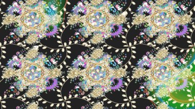 Tekstil, kumaş, ambalaj, hatıra defteri için hoş bir çiçek arkaplanı. Elle çizilmiş çiçek desenli Raster çizimi. Gri arka planda. Çocuksu tasarım.