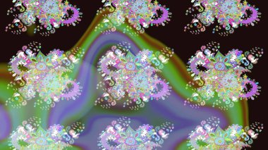 Gri renkli çiçekler. Raster güzel bir çiçek deseni çizmiş. Bahar mevsimi. Nazik romantik baskı. Tatil havası..