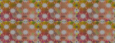 Çiçekli, suluboya desenli kusursuz çiçek deseni. Düz Çiçek Elementleri Tasarım Raster illüstrasyonu. Kahverengi ve gri renkte çiçekler. Renkli Bahar Teması Arkaplansız Desen.