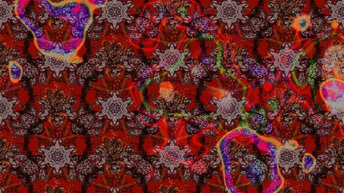 Küçük çaplı çiçeklerdeki basit şirin desenler. Tekstil veya kitap kapakları, imalat, duvar kağıtları, baskı, hediye paketi ve yapıştırma kitabı için çiçek eskizi geçmişi. Raster illüstrasyonu.