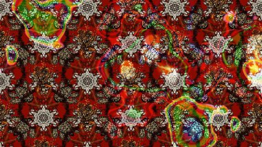 Raster güzel bir çiçek deseni çizmiş. Bahar mevsimi. Tatil havası. Nazik romantik baskı.