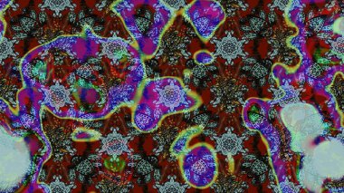 Küçük çiçekteki sevimli çiçek deseni. Mavi renkte çiçekler.