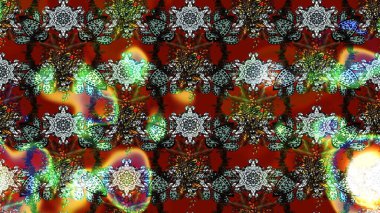 Raster illüstrasyonundaki çiçek desenli çizim. Kahverengi renkte çiçekler.