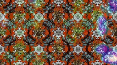 Renkli Bahar Teması eskiz kalıbı. Düz Çiçek Elementleri Tasarımı. Raster..