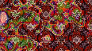 Çiçek rengi eskiz deseni. Raster çiçek izi. Klasik taslak çizimi. Raster Yumuşak kumaş deseni.