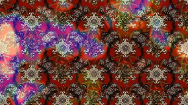 Suluboya çizim kalıbı. Çiçek izi. Suluboya tarzında kahverengi renkte çiçekler.