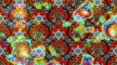 Kahverengi renkte kahverengi papatya deseni. Raster illüstrasyonu. Kahverengi renklerde.