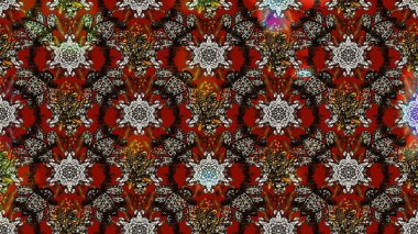 Çiçekli karalama şeklinde Raster çiçek deseni. Nazikçe, güzel çiçek arkaplanı. Kahverengi renkte çiçekler.