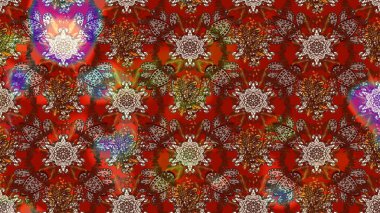 Çiçekli, yapraklı, çiçek desenli eskiz. El çizimi. Raster illüstrasyonu.