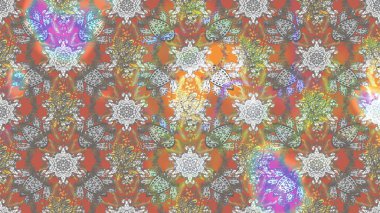 Raster illüstrasyonundaki çiçek desenli çizim. Gri renkli çiçekler.