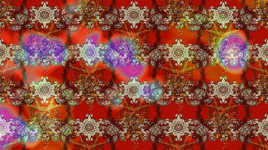 Eskiz modeli etnik tasarım. Çiçekleri, deniz kabukları, mandalaları ve suluboya efektleriyle donanma geçmişi. Yatak çarşafları, ceket, paket tasarımı, kumaş ve moda kavramları için tekstil baskısı.