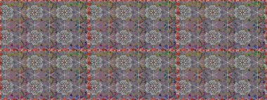 Küçük gri reklam nötr, çiçekler içinde oldukça eski bir besin torbası deseni. Millefleur 'lar. Tekstil, kumaş, kapaklar, duvar kağıtları, baskı, naylon, yapıştırma, örgü, dekupaj için çiçeksiz arkaplan