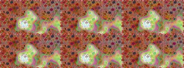 Elle çizilmiş çiçek deseni (fayans). Sevimli çiçeklerle, desenli, kahverengi ve bej renklerle renksiz desenli. Tekstil için suluboya desensiz.