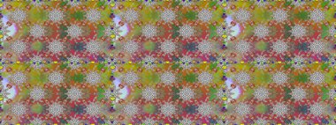 Raster illüstrasyonu. Gri renklerde. Çiçekli güzel suluboya desen.