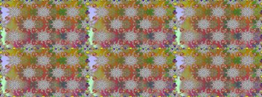 Küçük çiçekli şirin bir desen. Çiçek ve yapraklı çiçek deseni. Raster illüstrasyonu.