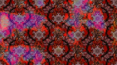 Şirin çiçek elementleri. Kahverengi renkli çiçekler. Raster illüstrasyonu. Çizim.