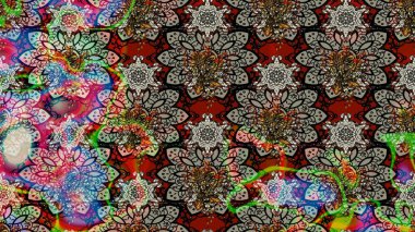 Tarafsız renklerde şirin bir çiçek deseni. Raster Modaya uygun kumaş deseni. Renkli Bahar Teması eskiz kalıbı. Düz Çiçek Elementleri Tasarımı.