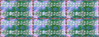 Raster illüstrasyonu. Çiçekli güzel suluboya desen. Yeşil ve nötr renklerde.