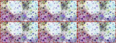 Raster illüstrasyonu. Küçük çiçekli şirin bir desen. Çiçek ve yapraklı çiçek deseni.