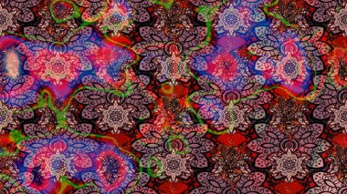 Beautiful watercolor Bouquet of summer flowers sketch pattern. Nice fabric pattern.