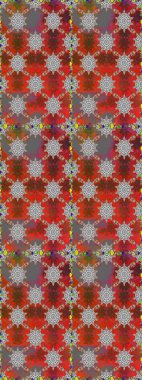 Gri renklerde çiçeksiz. Şatafatlı bahar bahçesi dokusu. Raster illüstrasyonu. Gri renkli çiçekler. Çiçek deseni.