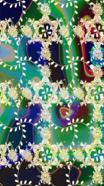 Manzaralı çiçek deseni. Sevgililer günü ve tebrik kartı konsepti için şık bir davetiye. Çiçek kompozisyonu, el boyası, hassas şablon. Üst manzara, yumuşak yeşil renk biçimi.