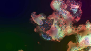 Küçük çiçekte güzel bir desen. Motley illüstrasyonu. Moda baskıları için zarif bir şablon. Robot resim. Küçük renkli çiçekler. Çiçekli yaz çiçekleri.