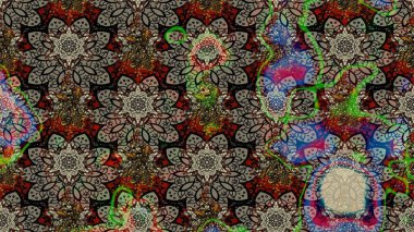 Şatafatlı bahar bahçesi dokusu. Flower eskiz arka planı. Raster illüstrasyonu. Çiçek deseni.