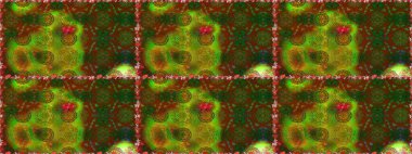 Düz Çiçek Elementleri Tasarımı. Raster illüstrasyonu. Renkli Bahar Temalı Kusursuz Arkaplan. Şirin çiçek elementleri. Kusursuz desenli. Moda desenli..