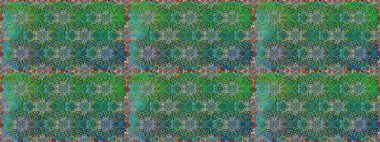 Tropik, dikişsiz çiçek deseni. Yeşil renkli çiçekler. Raster illüstrasyonu.