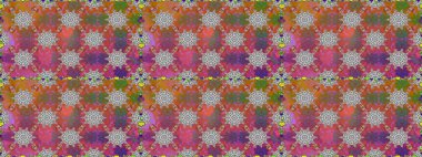 Bahar çiçekli, dikişsiz, sevimli çiçek deseni. Güzel kumaş deseni. Raster illüstrasyonu.