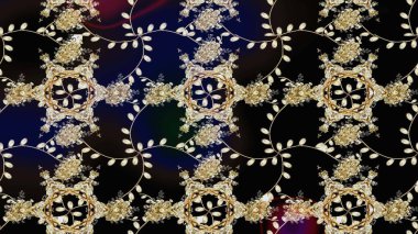 Sketch Colour Spring Theme eskiz kalıbı. Siyah renkli çiçekler. Sevimli çiçek raster deseni. Düz Çiçek Elementleri Tasarımı.