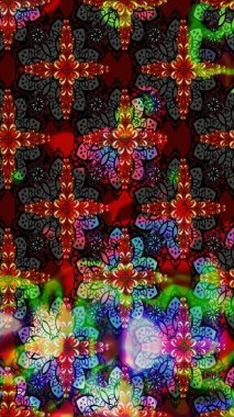 Çiçekli eskiz deseni. Siyah renkli çiçekler. Suluboya çizimi. El çizimi.