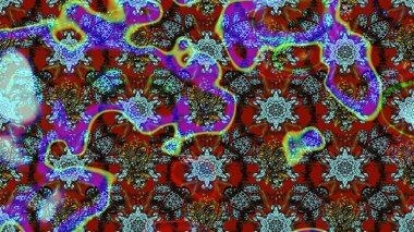 Çiçekli karalama şeklinde Raster çiçek deseni. Yumuşak, mavi renkte yaz çiçekleri. Raster illüstrasyonu.