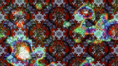 Çiçek ve yapraklı çiçek deseni. Küçük çiçekli şirin bir desen. Raster illüstrasyonu.