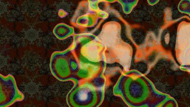 Çiçek deseni. Kahverengi renkte çiçek eskizi. Şatafatlı bahar bahçesi dokusu. Raster illüstrasyonu. Kahverengi renkte çiçekler.